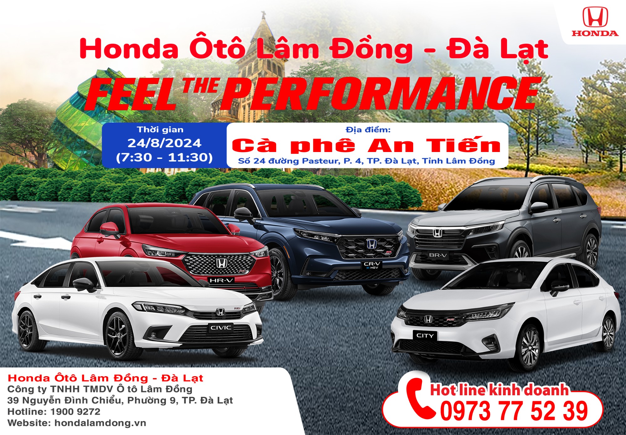 Thư mời tham gia Chương trình lái thử đặc biệt Feel the PERFORMANCE tại Cafe An Tiến ngày 24/8/2025