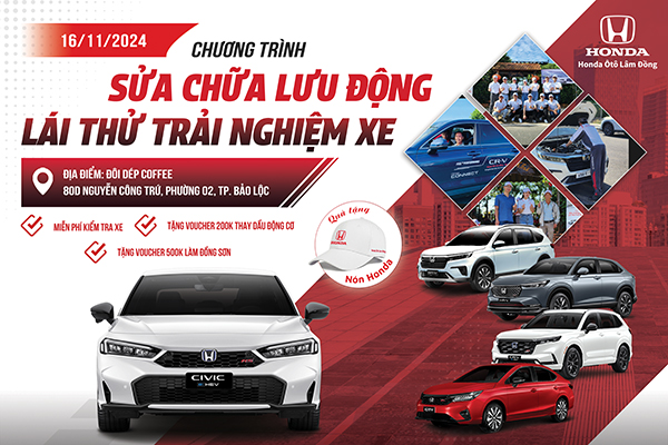 Khám Phá Đẳng Cấp, Nhận Quà Hấp Dẫn cùng Honda Ôtô Lâm Đồng tại Đôi Dép Coffee - Bảo Lộc